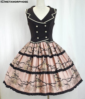 Rose Birdcage Vest JSK by Metamorphose Temps de Fille