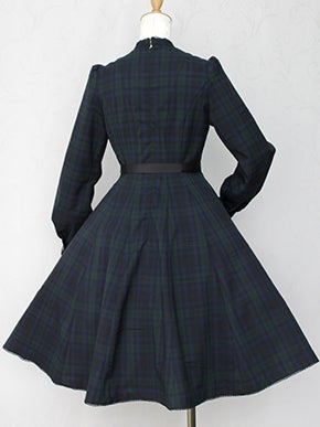 British Check Jasmine OP by Victorian Maiden