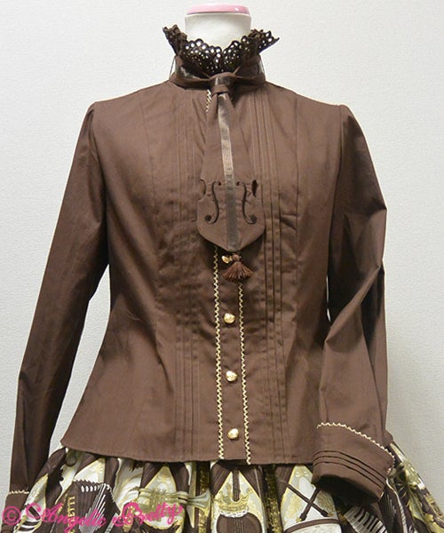 Violin Tie Blouse by Angelic Pretty