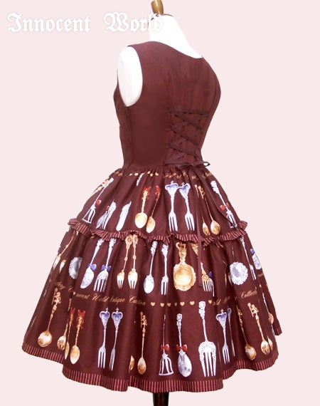Antique Cutlery Tiered JSK by Innocent World