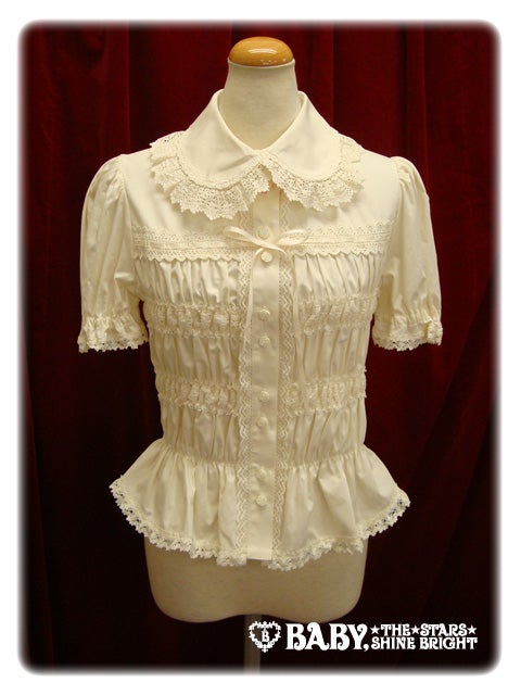 Shirring Blouse (Short Sleeves) by Baby, the Stars Shine Bright