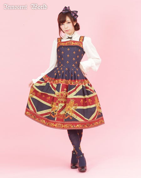 Union Jack Just Waist JSK by Innocent World