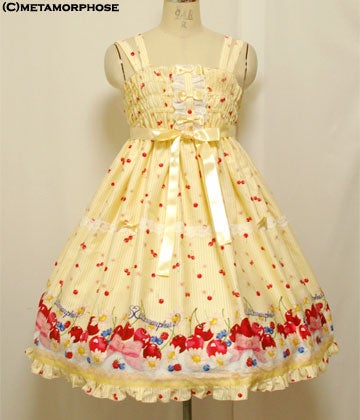 Sweet Cherry Shirring JSK by Metamorphose Temps de Fille