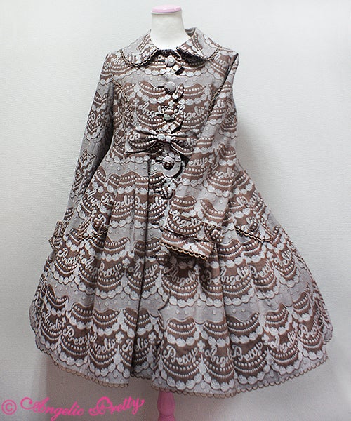 Whip Jacquard Trench Coat by Angelic Pretty