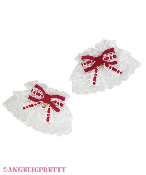 Dress-up Ladder Lace Wrist Cuffs by Angelic Pretty