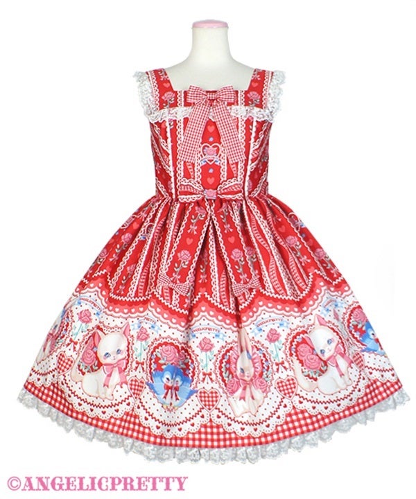 Be My Valentineネックレス　中古　赤　Angelic Pretty Be My Valentine JSK (2024 2nd release) by Angelic Pretty