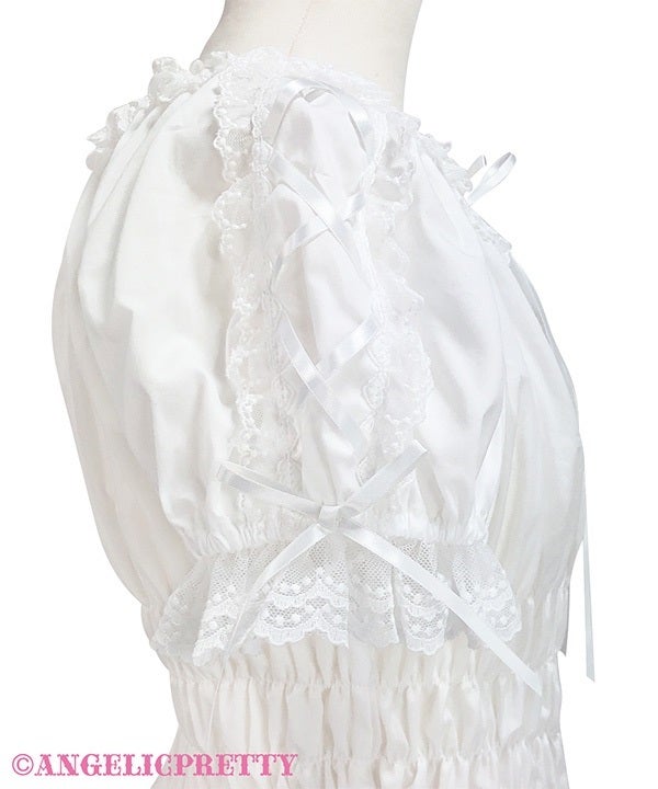 Lace-up Off-Shoulder Blouse by Angelic Pretty