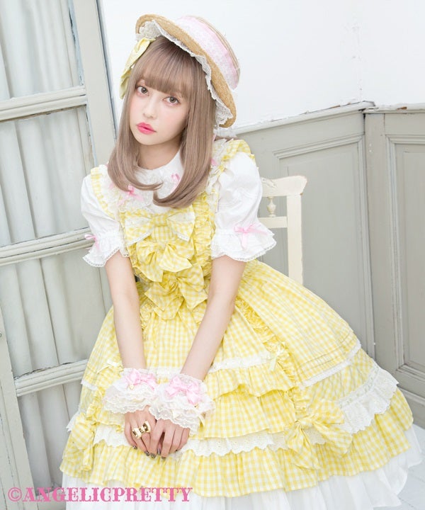 Angelic Pretty Sweet Frill JSK セット Sweet Frill JSK (Gingham) by Angelic Pretty