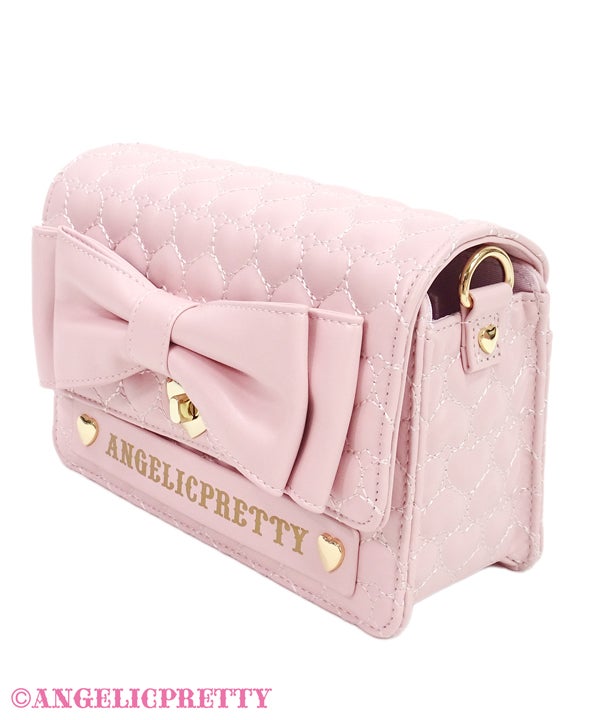 Heart Quilted Pochette by Angelic Pretty