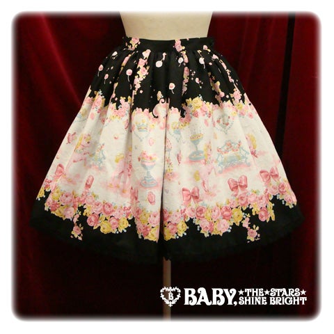 BABY, THE STARS SHINE BRIGHT 秘密の花園柄 スカート Unico in Bloomland Skirt by Baby, the Stars Shine Bright