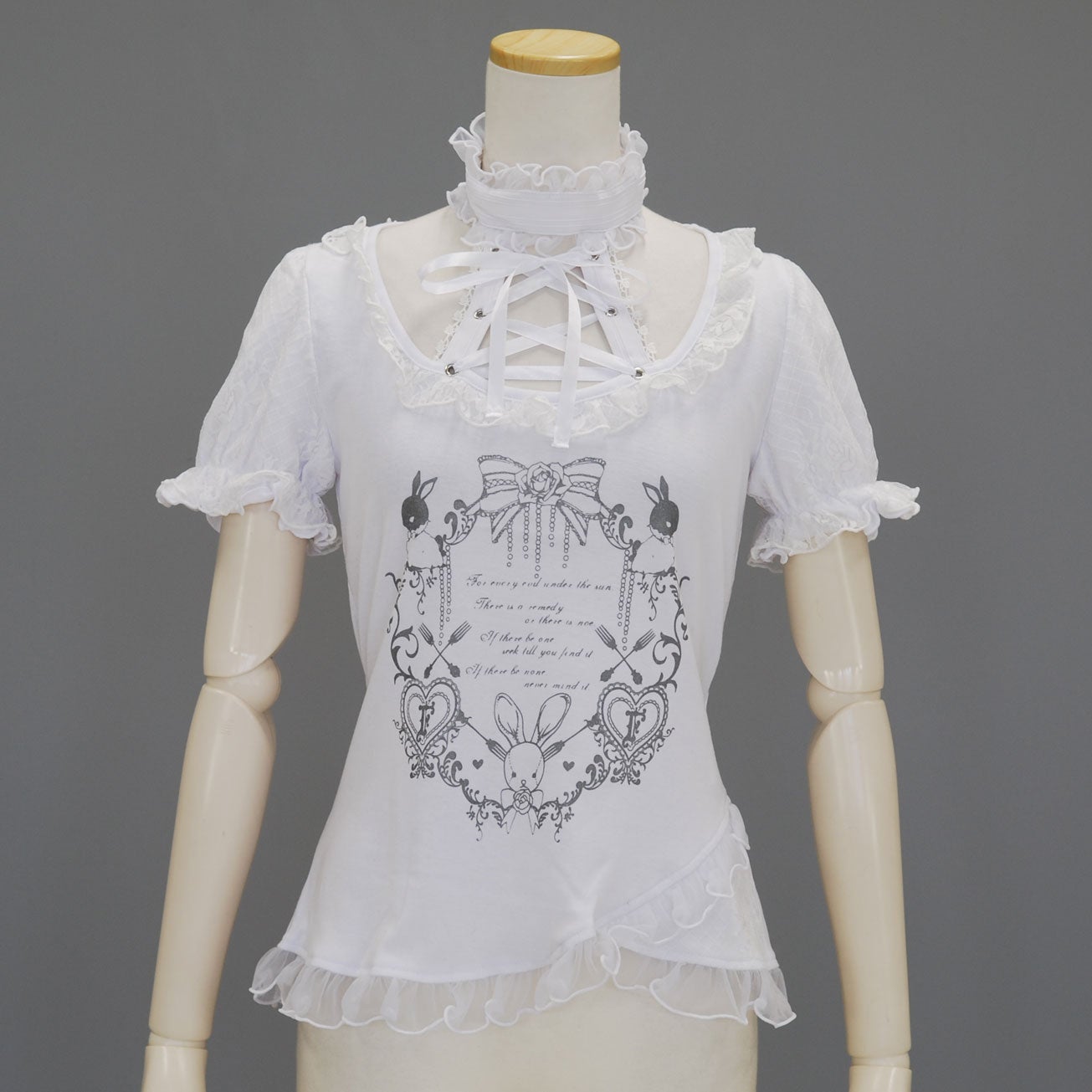 FRILL Design Choker Cutsew by h.NAOTO