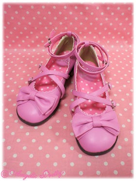 ANGELIC PRETTY Tea Party Shoes濃ピンクS Tea Party Shoes (2013) by Angelic Pretty
