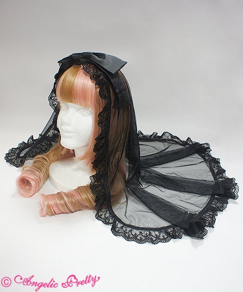 Angel Ribbon Veil Headband by Angelic Pretty