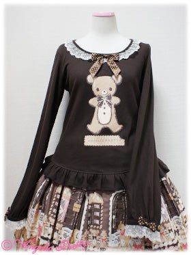 Sweet Cream Ginger Bear Cutsew by Angelic Pretty