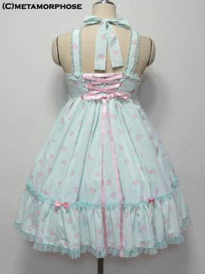 CL / Heart Print High Waist JSK by Metamorphose Temps de Fille