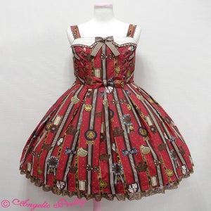 Chocolate Rosette Collared JSK Set by Angelic Pretty