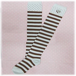 Angelic pretty Meltyチョコレート刺繍ボーダーオーバーニー Melty Chocolate Embroidered Border OTKs by Angelic Pretty