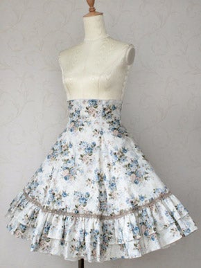 Rococo Bouquet Bustle Skirt (2013) by Victorian Maiden