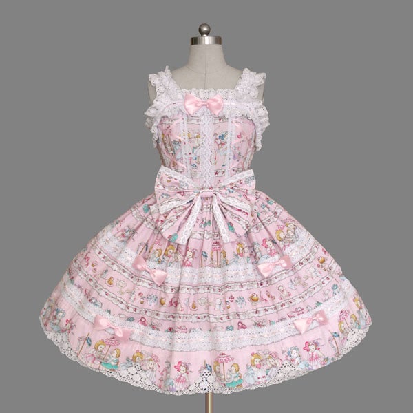 アンドロミオ ANDROMEO いちごjsk ピンク ロリィタ And Romeo Lacy Sweet Print JSK by Indie Brand