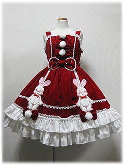 【タグ付き新品未使用】Angelic Pretty初版なかよしバニーオーバーニー Nakayoshi Bunny JSK by Angelic Pretty