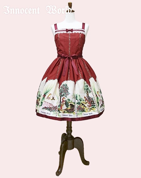 Innocent World 赤ずきんウエストリボンジャンパースカート Innocent Red Riding Hood Ribbon JSK by Innocent World