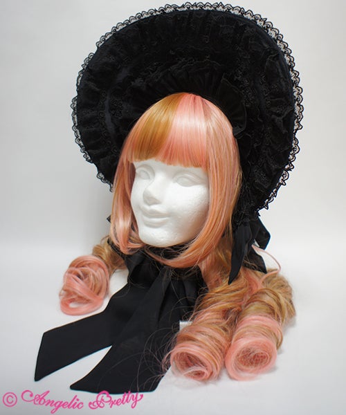 Angelic Pretty ボンネット ブラック Little Noble Lady Bonnet by Angelic Pretty