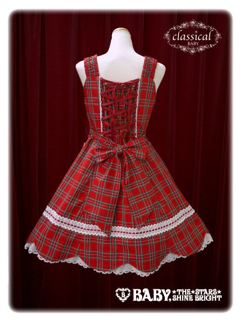 Tartan Check Hem Scallop JSK (2015) by Baby, the Stars Shine Bright