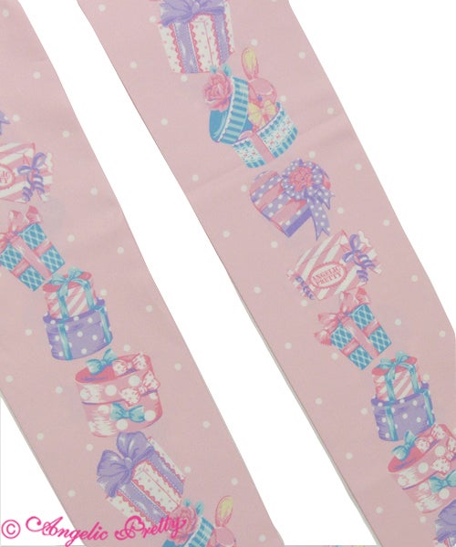 Wrapping Heart Tights by Angelic Pretty