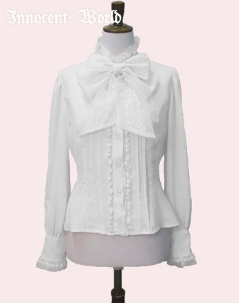 Organdy Bow Jabot Blouse by Innocent World