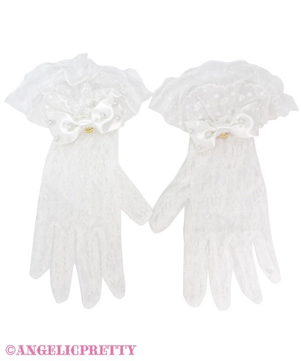 Angelic Pretty チュールレース手袋 Tulle Frill Lace Gloves by Angelic Pretty