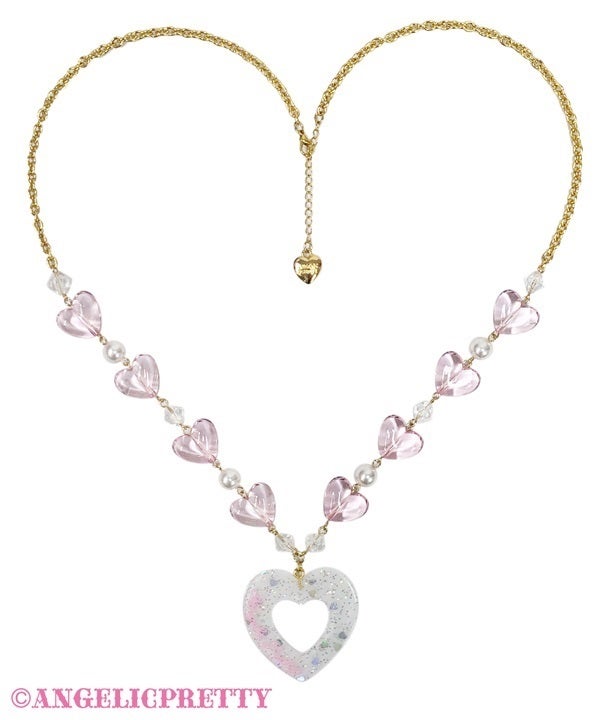 Decoration Heart Necklace by Angelic Pretty