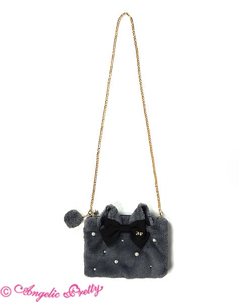 Dream Cat Fur Pouch by Angelic Pretty