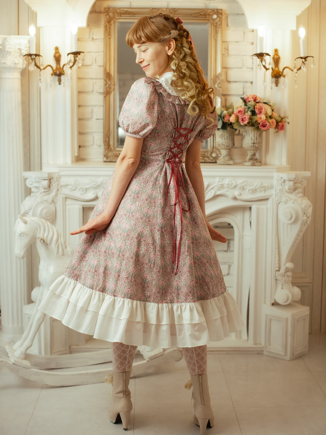 Liberty Print Mary OP by Victorian Maiden