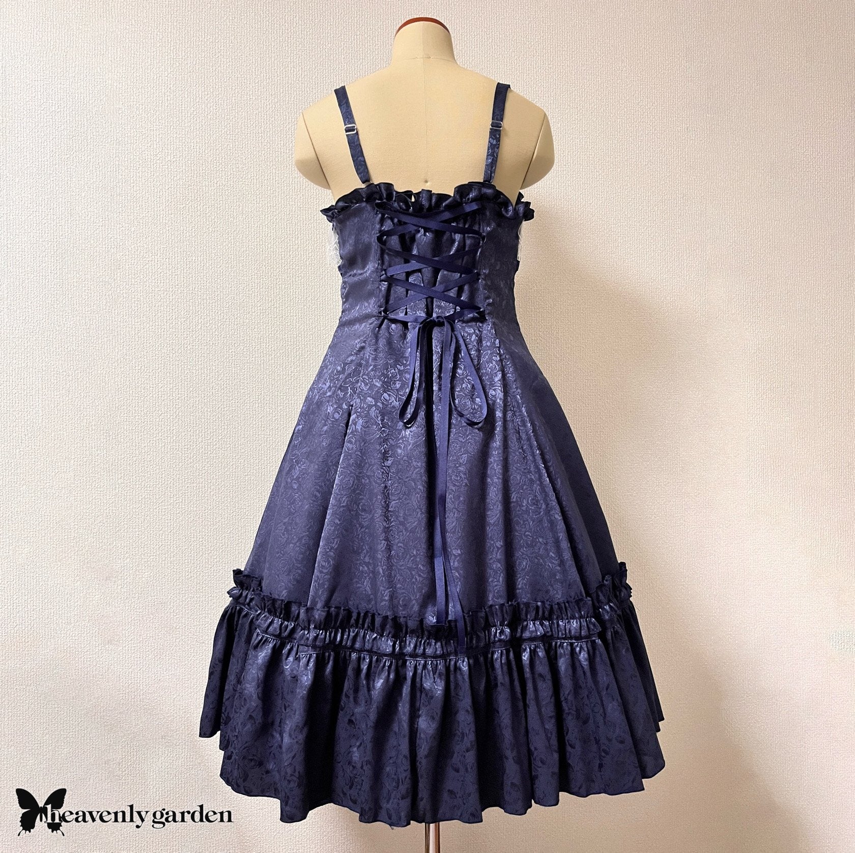 heavenly garden ~ Rose Jacquard Princess Line JSK by Indie Brand