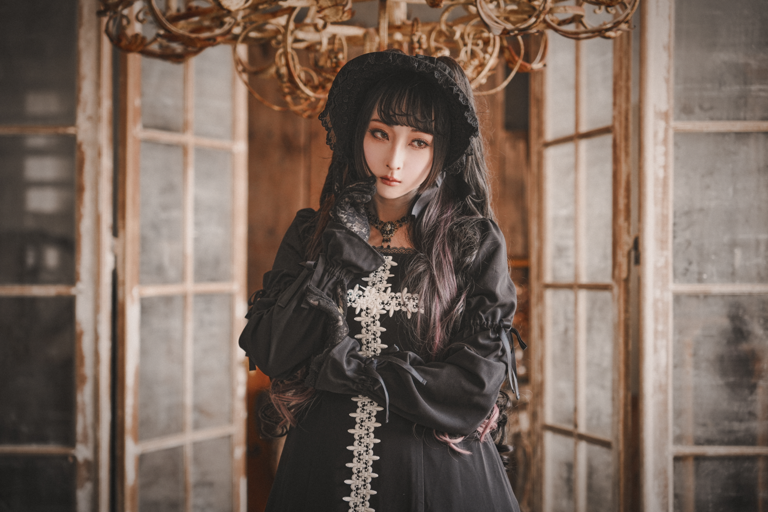 Lily Cross Lace Long OP by Moi-même-Moitié