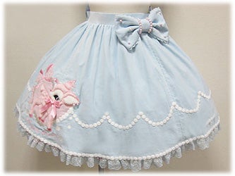 Milky-chan the Fawn Applique Skirt by Angelic Pretty