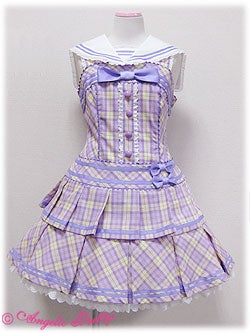 アンジェリックプリティ スクールマーチ JSK セーラー チェック School March JSK by Angelic Pretty