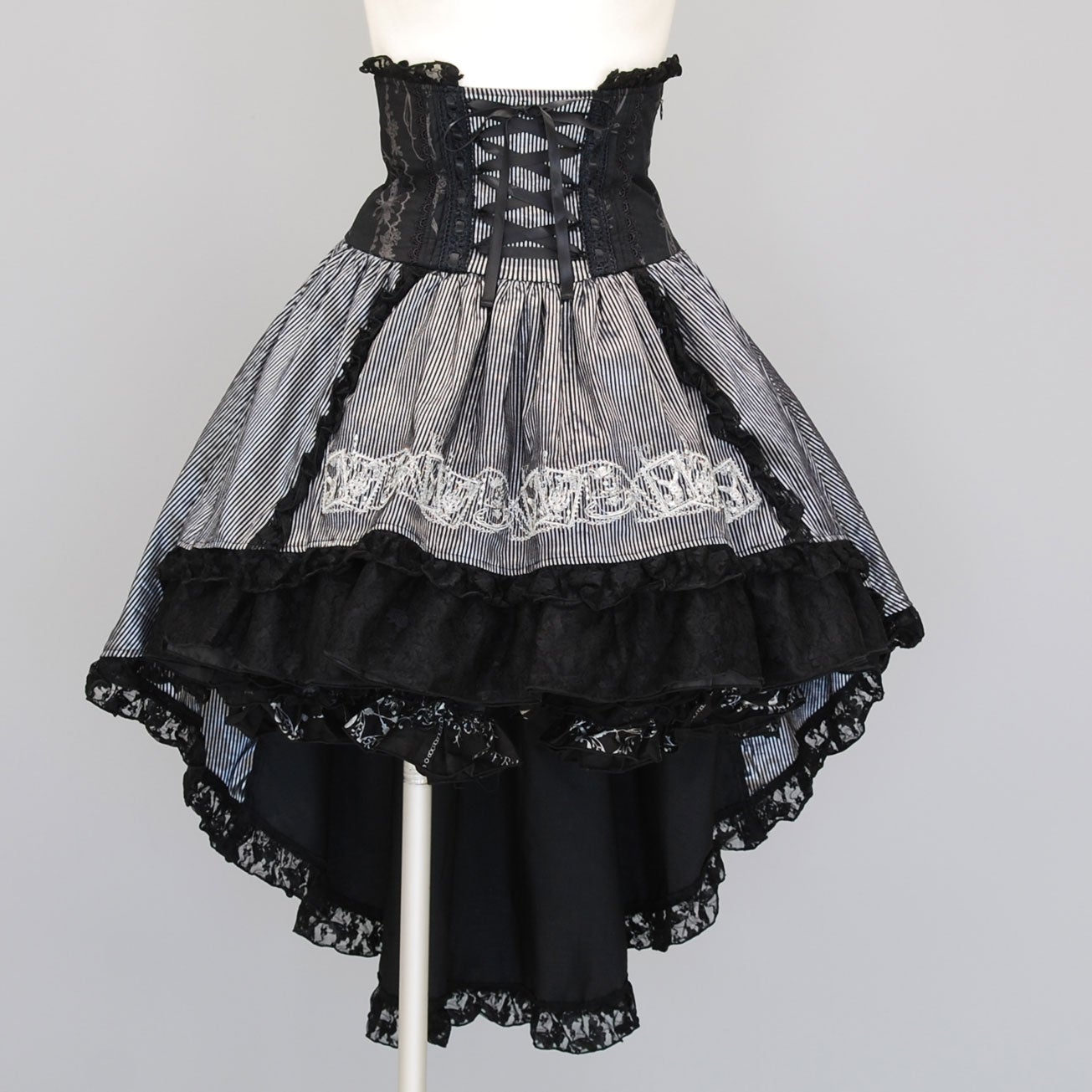 FRILL High Waist Bustle Skirt by h.NAOTO