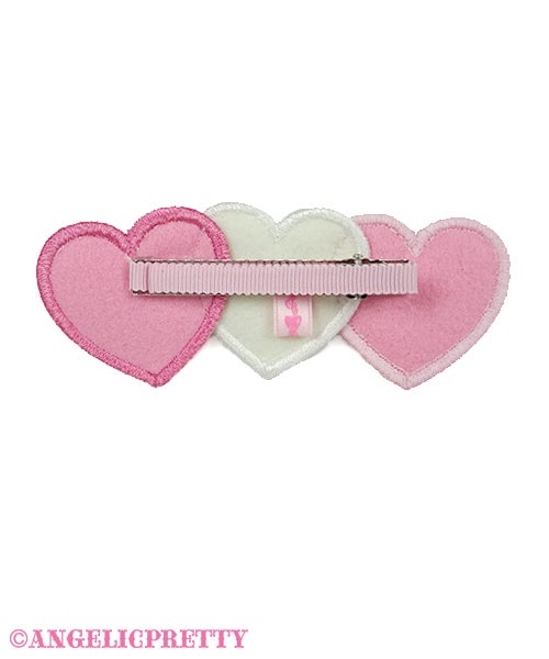 Trio Heart Clip by Angelic Pretty