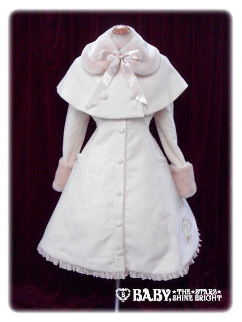 【訳有り】ALICE and the PIRATES　ケープ付きロングコート Feather Rose Embroidered Coat with Cape by Alice and the Pirates