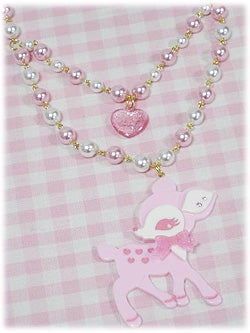 ね*❌様 Angelic Pretty 子鹿のミルキーちゃん Milky-chan the Fawn Necklace by Angelic Pretty