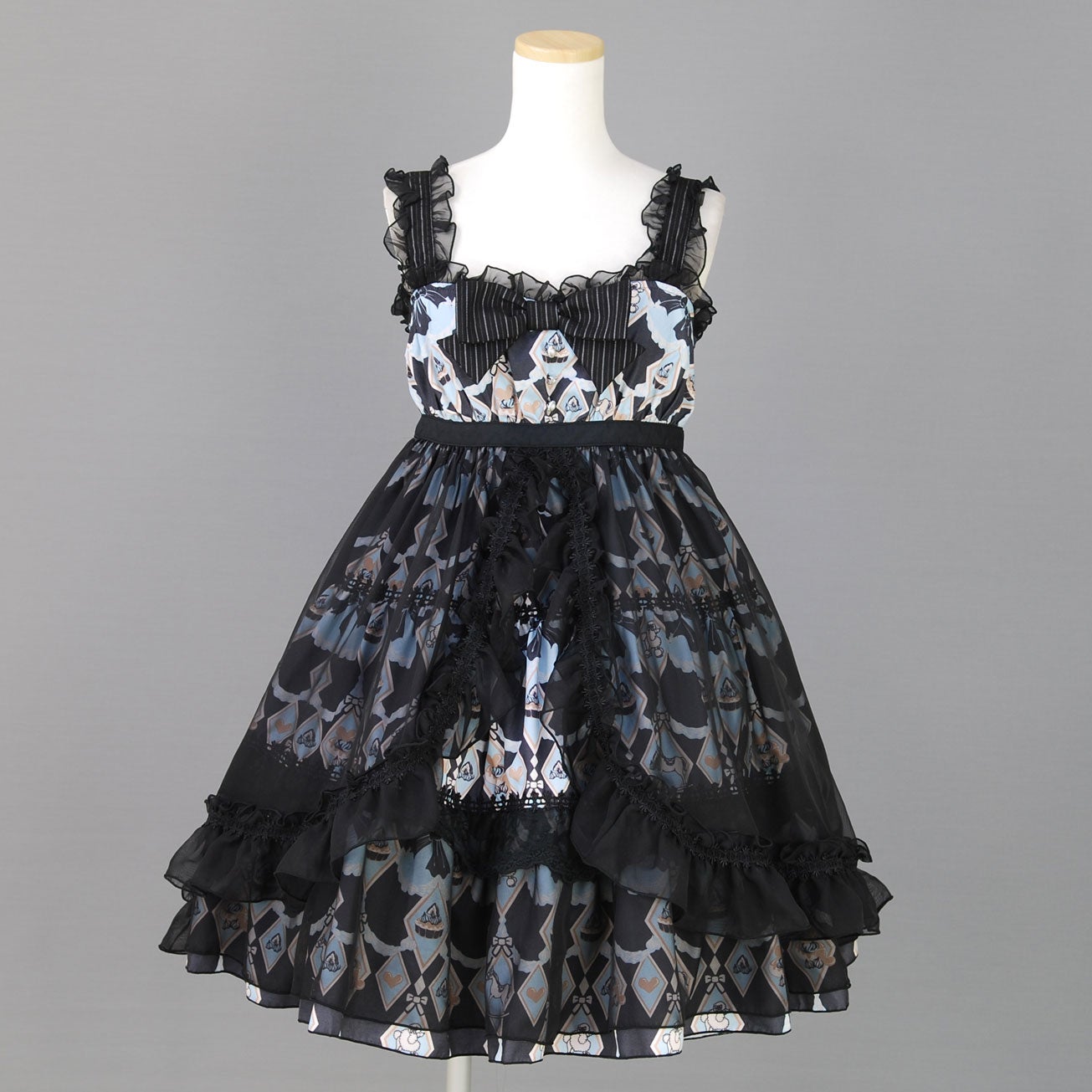 FRILL Poodle High Waist JSK by h.NAOTO