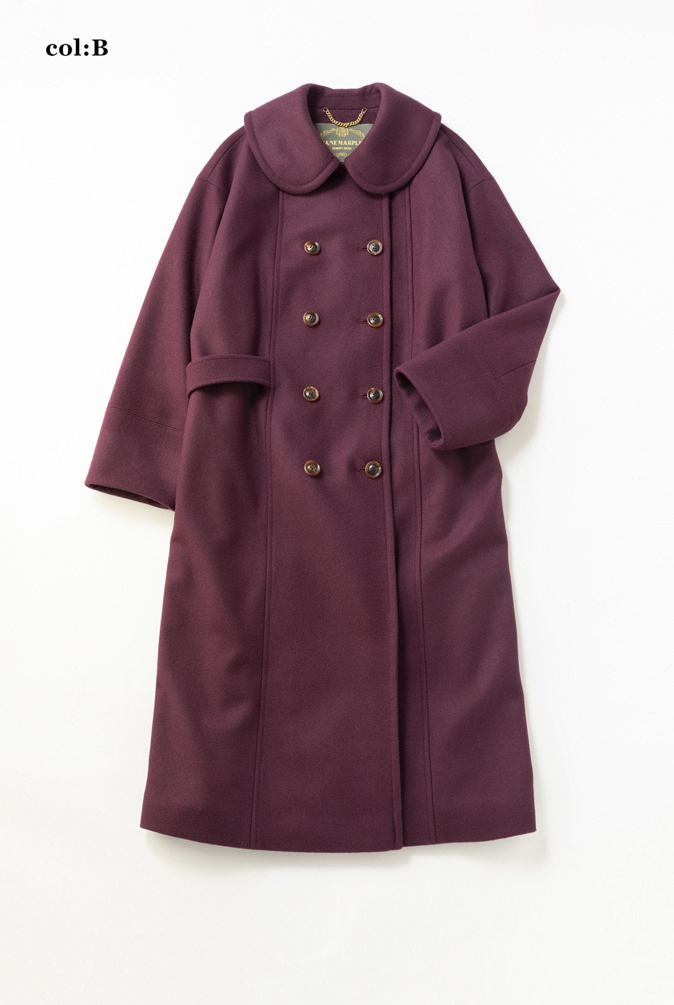 ジャケット・アウター JaneMarple Lamb melton flare coat Lamb Melton Flare Coat by Jane Marple