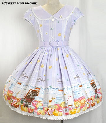 Pink Lemonade Puff Sleeve OP by Metamorphose Temps de Fille