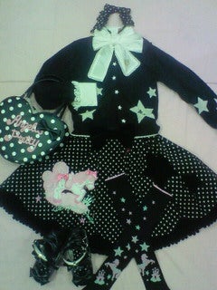 Dot Angel Pony Applique Skirt by Angelic Pretty