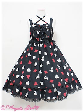 Royal Cards High Waist JSK by Angelic Pretty