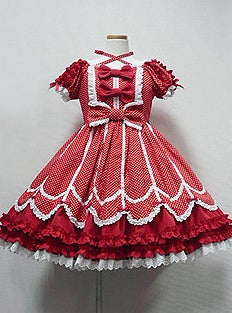 Polka Dot Sweet Scallop OP by Angelic Pretty