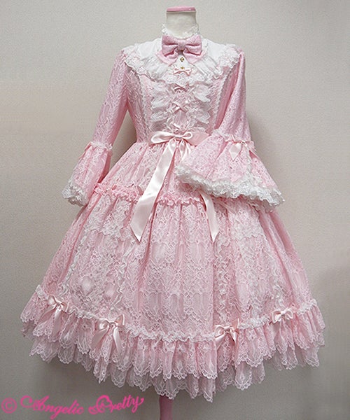Holy Lacy Doll Tiered Dress by Angelic Pretty