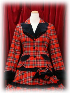 ジャケット・アウター BABY THE STAR SHINE BRIGHT Original Tartan Check Angel Jacket by Baby, the Stars Shine Bright