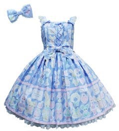 【Angelic Pretty】Fancy Paper Dollsサロペット Fancy Paper Dolls JSK Set by Angelic Pretty
